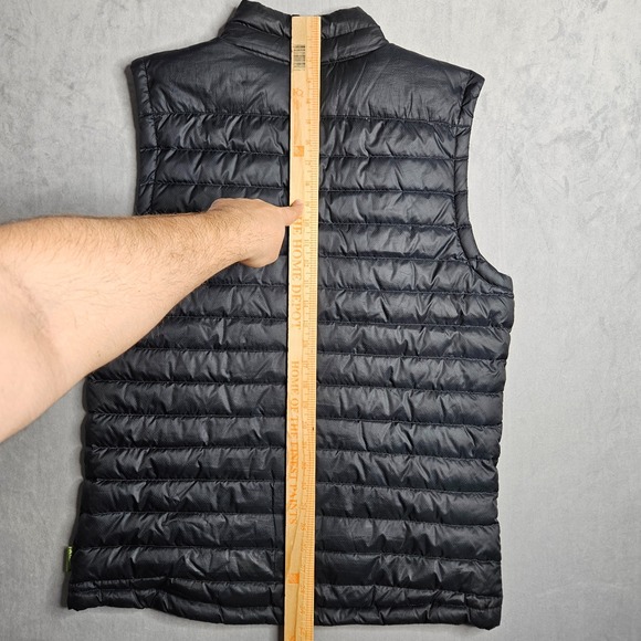 Kathmandu Vest Mens Medium Black Duckdown 500 Fill Full Zip Puffer Pockets - Picture 11 of 13